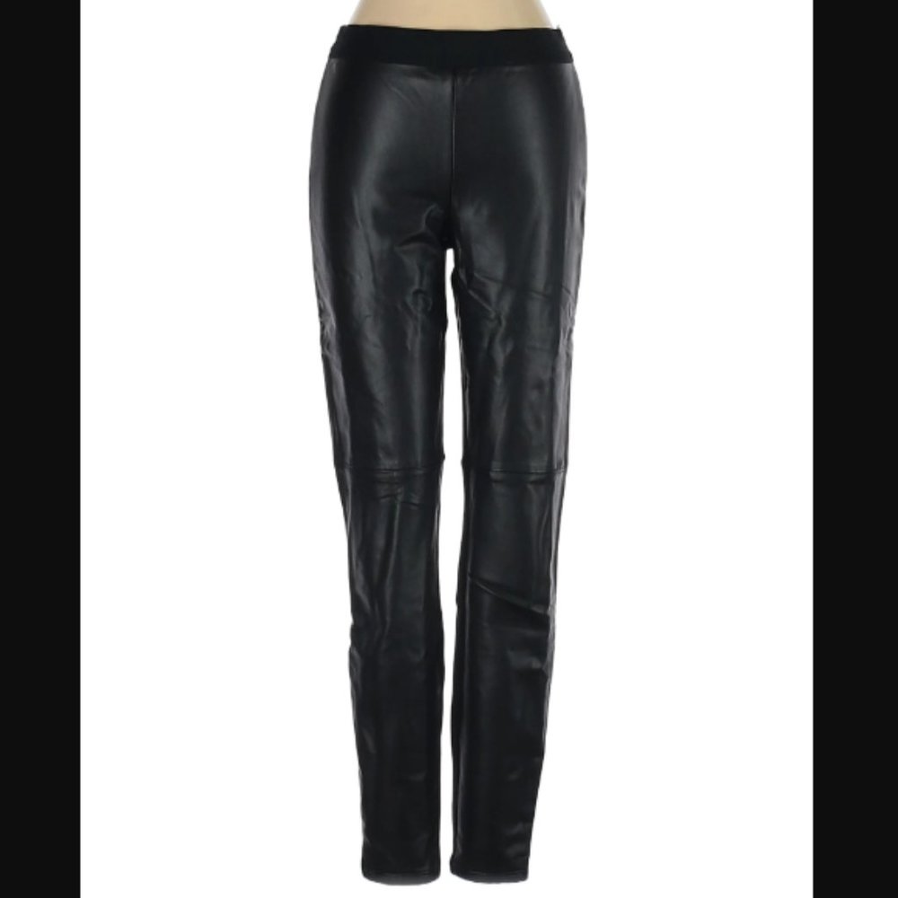 Bailey 44 Faux Leather Front Skinny Pants